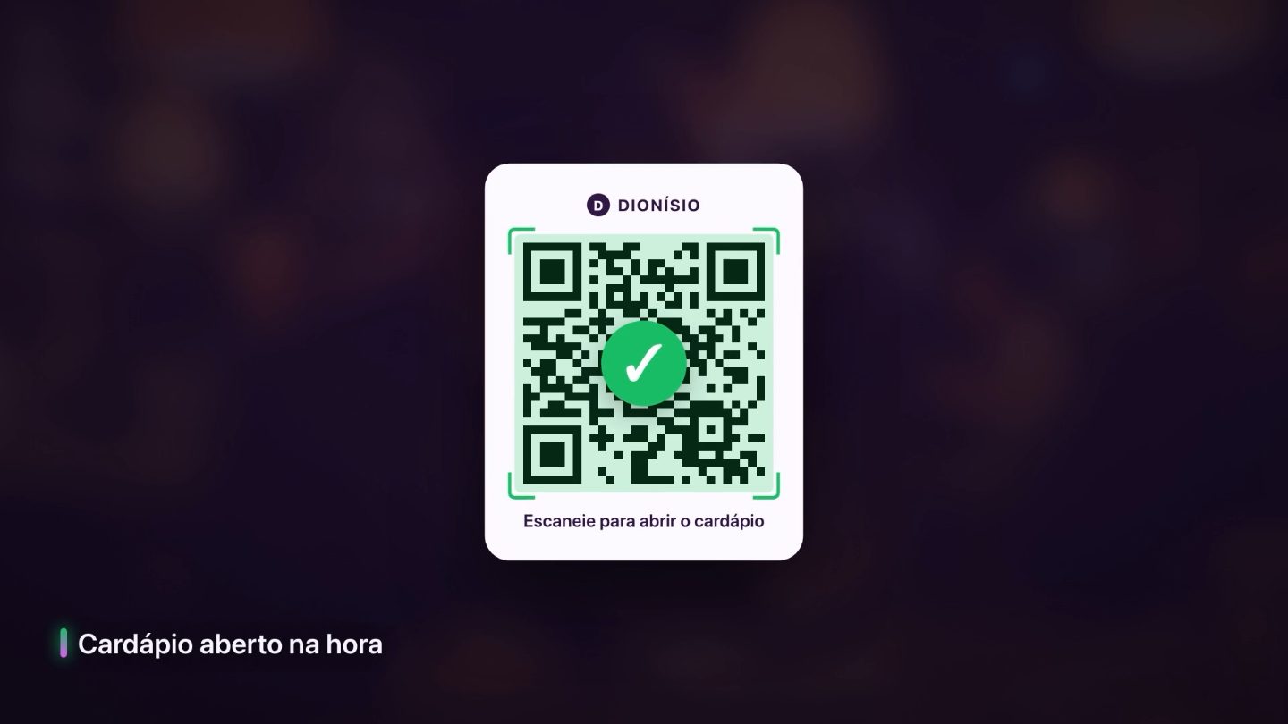 Cardápio digital da Dionísio