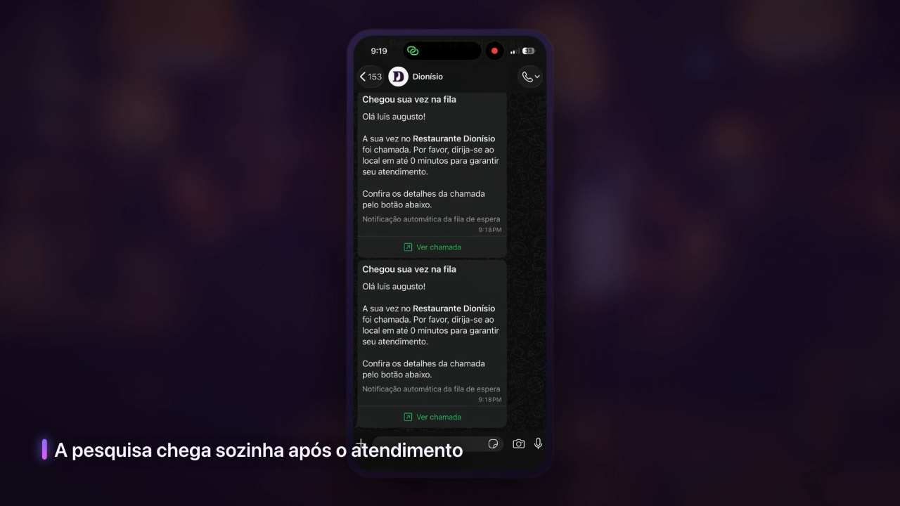 Pesquisa de satisfação no WhatsApp